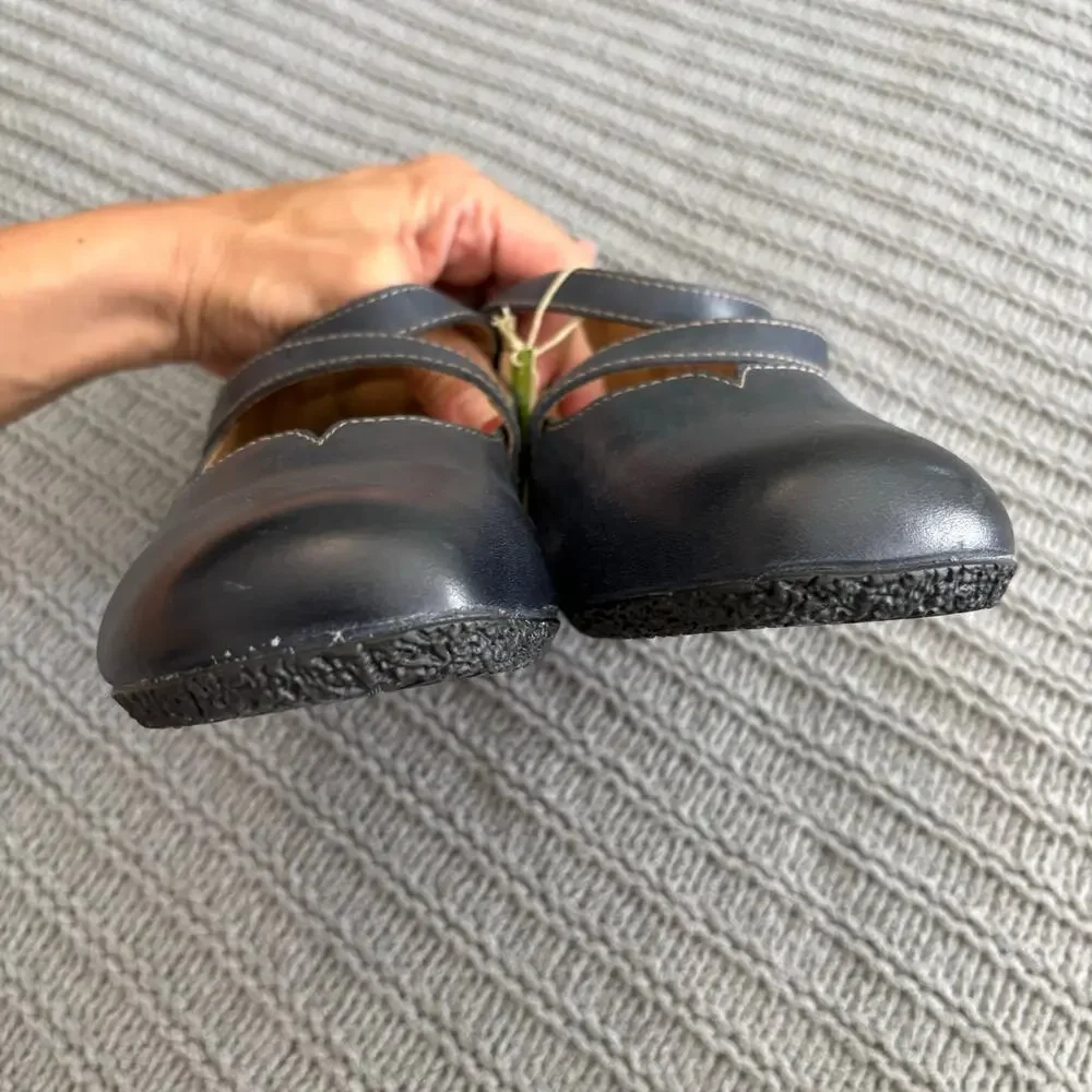 Taos Banter Mary Jane Flat Navy Women’s Size 9 Cottagecore Balletcore Minimalist